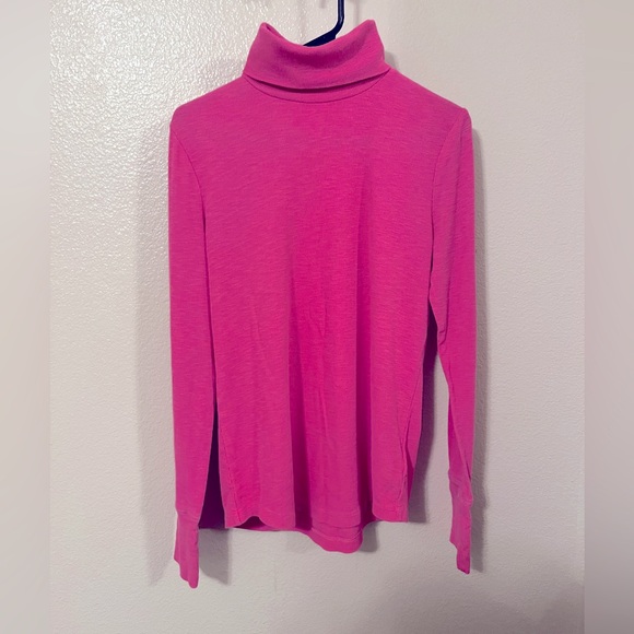 GAP Tops - Medium Tall GAP Pink Turtleneck Long Sleeve Top